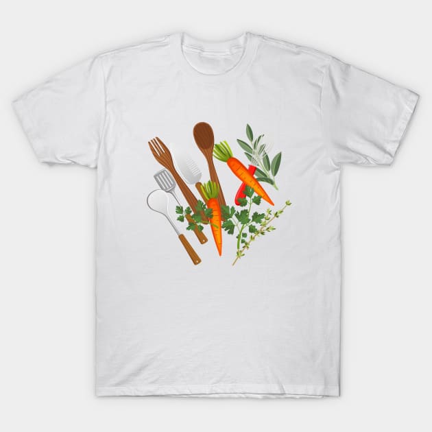 Kitchen Splash T-Shirt by SWON Design